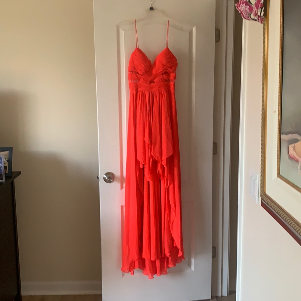 Hailey Logan. By Adrianna Papell. Long dress.